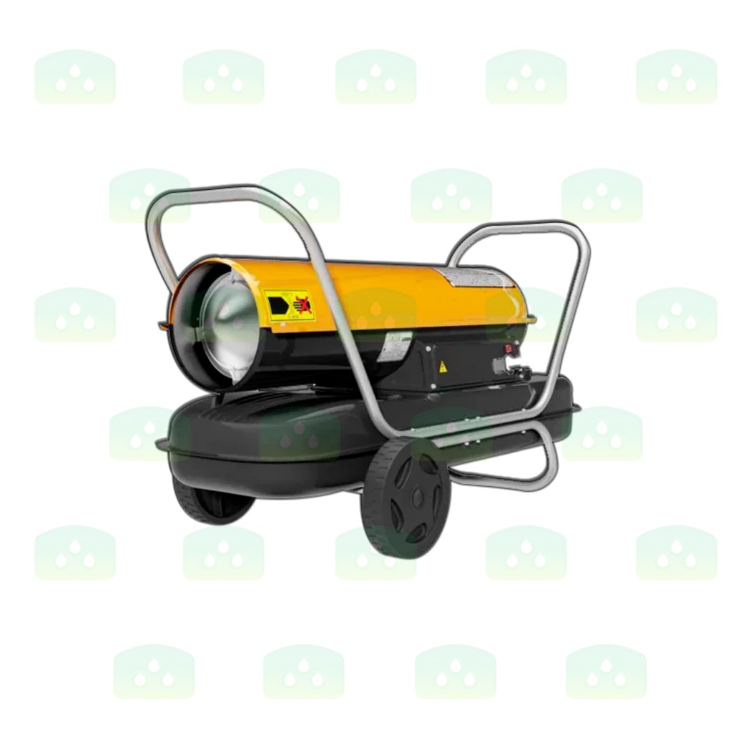 Calefactor o calentador de gasoil para invernadero.