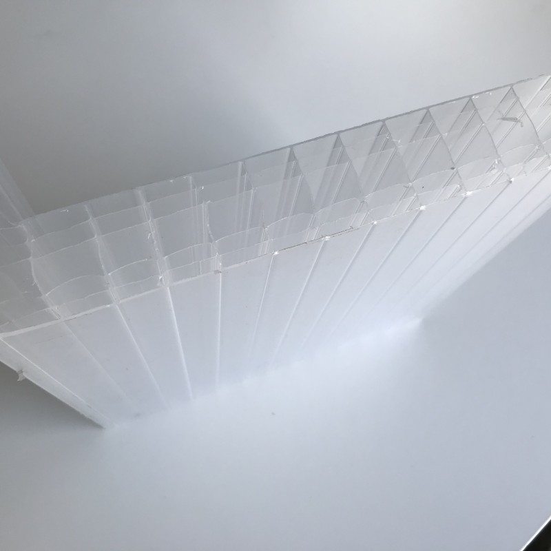 Policarbonato celular, sistema de cubierta, nave, encajable,30 mm opal